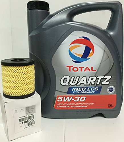 DUO Aceite Total Quartz Ineo ECS 5W-30 y filtro de aceite Original 1109CK