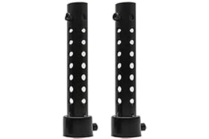 TOTMOX 2 x 35MM Universal Motorcycle Exhaust Silencer Motorbike Muffler Can Insert Baffle Silencer, Black