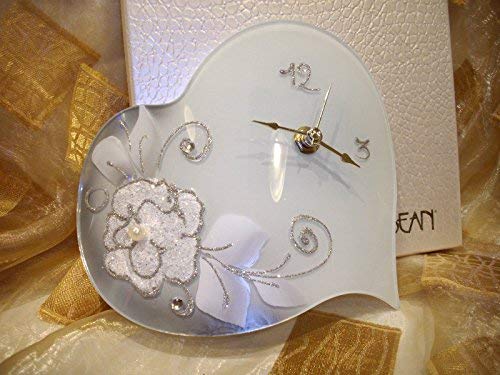 L'ANGOLO BARLETTA Orologio BOMBONIERA UTILE Moderna Matrimonio Comunione Battesimo Stock