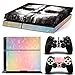 Produktbild DolDer PS4 Skin Sticker/Aufkleber Folie schützende Haut Schale für Sony PS4 Konsole und 2 Dualshock Controller - 08