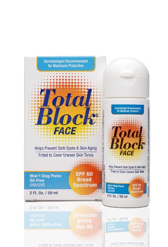 Fallene Total Block UVA/UVB Complete Full Spectrum Sun Protection, SPF 60 Tinted, 2 fl oz (59 ml)