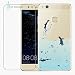 Produktbild Huawei P10 lite Hülle mit Glas Schutzfolie, Bestsky Klar Transparent Weiche flexible Silikon Schutzhülle mit Schön Muster Motiv Fall Handyhülle Tasche Case für Huawei P10 Lite, Pinguin