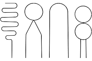 SAVITA 4 szt. Krata do Roslin Wewnatrz, Krata do Roslin Doniczkowych Mala Metalowa Krata na Zewnatrz z Czarnym Domem do Doniczki Ogrodowej Rosliny Pnace Kwiat Wewnetrzny (4 Style)