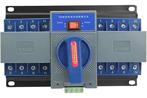 BUACHOIS Dual Power Automatischer Transferschalter AC 400V 4P 63A ATS CB Automatik Notstrom Netz Umschalter Notstromumschalter für Kommunalstrom, USV, Wechselrichter, PV Solar