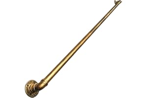 ADVAP CL-ZZZ Corrimano vintage in bronzo per scale interne ed esterne, fissato al muro, tubo in ferro battuto che conduce direttamente alla porta delle scale, alla casa o all'ingresso della cantina, 150cm