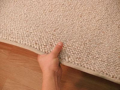 Natur Wolle Teppich Berber Malta Beige in 24 Größen, Größe:300×300 cm - 3