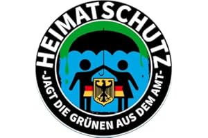 ‎SAMMYS SHIRT STORE Sammys Shirt Store Heimatschutz-Die Grünen aus dem Land Aufkleber 10 cm