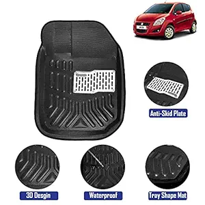 4D Car Floor Mats for Maruti Suzuki Swift Dzire (Model Year : 2012-2017) (Black Color)