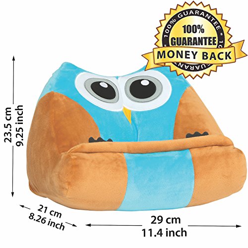 Kinder iPad und Tablethalter fürs Auto, Reisen oder fürs Lesen im Bett – Hund Kuscheltier Buchhalter & Lesekissen – Ideal für Jungen, Mädchen & Kinder aller Altersstufen - 4