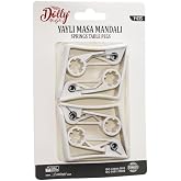 4 PAR&Ccedil;A PLASTİK - YAYLI MASA &Ouml;RT&Uuml;S&Uuml; MANDALI KISKACI (5122)