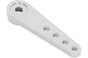 AMONIDA Servoarm, 25 Zähne Aluminiumlegierung Verlängerter Servo-Einarmschwinge Lenkservo-Kipphebel Einseitiger Servoarm fur Verbinden und Steuern einer Verbindung, Klappe