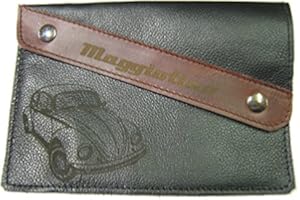 SELLE DEL SALENTO Portadocumenti porta libretto vera pelle auto Maggiolino VW Beetle Kaefer obliquo