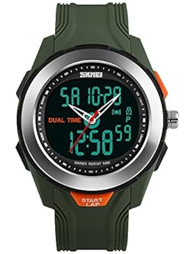 Amstt Herren Bewegung Wasserdichte Outdoor-Sportuhr Neutral Elektronische Uhr männliche und Weibliche Studenten...