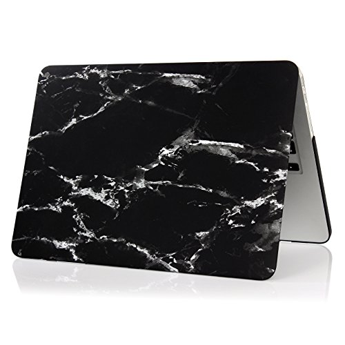 se7enline 2016 MacBook Pro 13 Fall Marmor Muster Kunststoff Hard Cover für MacBook Pro 33 cm A1706/A1708 W/OUT TOUCH Bar Touch ID (Neueste 2016) mit Tastatur, Displayschutzfolie schwarz / weiß schwarz / weiß 2016 Macbook Pro 13 inch - 4