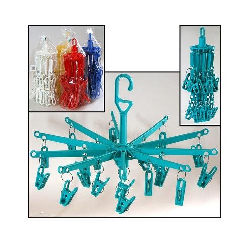 Viva-Haushaltswaren Kleine Wäschespinne / Wäschetrockner für Socken, Dessous, etc. ca. Ø 39cm x H 29 cm (Farbe je nach Verfügbarkeit) inkl. Dufttüte - 2