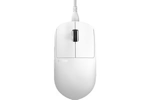 Pulsar Gaming Gears X2H Mouse da gioco cablato, ultra leggero, 51 g, simmetrico, interruttore ottico, 26000 DPI, sincronizzazione movimento, sensore PAW3395 (medio, cablato, bianco)