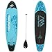 Price comparison product image Stand up Paddling Surfboard Paddle SUP Board ISUP 330cm inflatable incl. paddle high pressure hand pump Transport backpack AQUA MARINA VAPOR