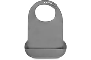 ShopINess Bavaglio protettivo in silicone per adulti e anziani con tasca contenitore