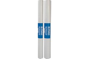 Maxi Clear Self Adhesive Roll Set - 10Mx45Cm + 5Mx45Cm 2pcs, Suitable for Textbook, Dictionary, Magazine, Reference, Exercise, Workbook, Revision, Notebook, Novel