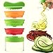 Produktbild LEUFT® Premium Bundle 3 Klingen Spiralschneider inkl. Reinigungsbürste & Orangenschäler, 3 in 1 SET. Gemüse-Nudeln Spaghetti Julienne Gemüseschneider Zucchini Low Carb Rohkost Fit