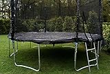 Trampolin 366 cm XXL inkl. Netz Leiter Abdeckplane Kinder Ri - 4
