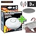 Produktbild Design - Funkrauchmelder 3er SET CC-80 CORDES mit Magnethalter koppelbarer Funk Rauchmelder - Brandmelder
