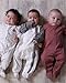 The Essential One - Unisex Cream Pack of 3 Baby Sleepsuits-3-6 Months ESS78