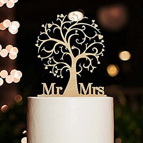 Preisvergleich Produktbild ROSENICE Kuchendeckel Hochzeit Kuchen Topper Cake Topper Kuchendekoration
