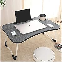 Gudi Laptop Table with Cup Holders &Tablet Holder Non-Slip Legs Multipurpose Foldable and Portable Lapdesk for Study…