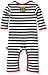 Rockabye Originals Unisex Baby Guitar Onesie Striped Sleepsuit, Multicoloured (Black/White), 0-3 Months