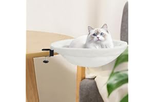 FOUVIN Legowisko dla kota na biurko, miękki hamak dla kota, legowisko dla kota do spania, kosz dla kota, hamak do domowego biura, 40 x 40 cm, obciążenie do 20 kg