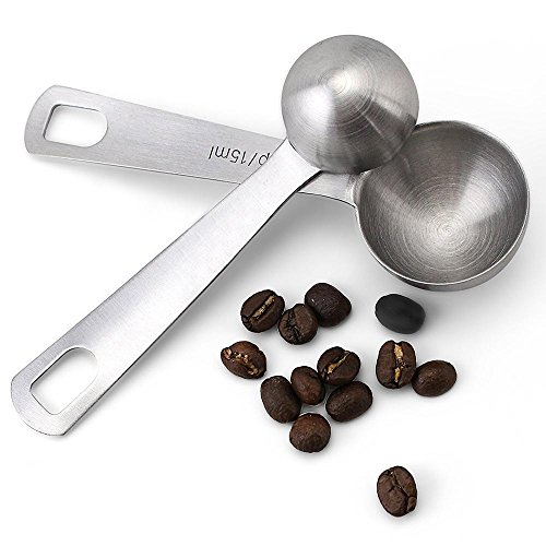 Edelstahl Messlöffel, KOBWA Messlöffel Set aus 18/8 Edelstahl zum Messen von flüssigen und trockenen Zutaten, großer Helfer für Zuhause Kochen und Backen-Kommen Sie mit 6 verschiedenen Größen - 8
