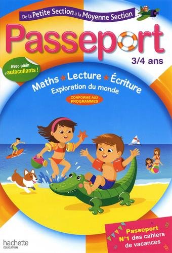 Télécharger Passeport De la PS à la MS - 3/4 ans- Cahier de vacances Francais PDF