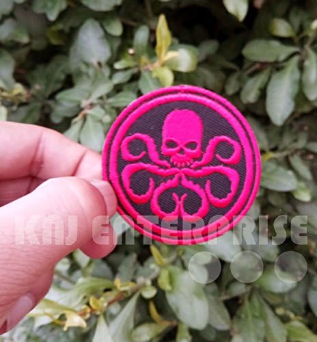 Hydra Patch| Captain America Skull | High Quality | Iron on Sew on Embroidered Patch | Iron badges for Clothes | Size: 6.5cm
