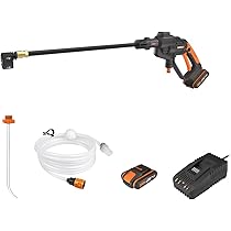 Idropulitrice Portatile WORX Hydroshot 20V - Senza Batteria, Con Ugello Multi-Spruzzo E Tubo 6m