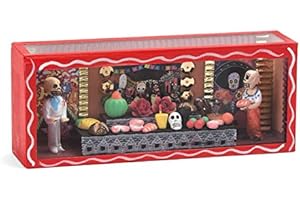 FANMEX - Fantastik - Caja Mexicana de día de Muertos con Calaveras Alargada (Altar Frida)