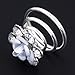 Imixlot Bridal Wedding Clear Crystal Swirl Hair Twists Coils Spirals Hair Pin Clip Accessories (pcak of 12) (#6)