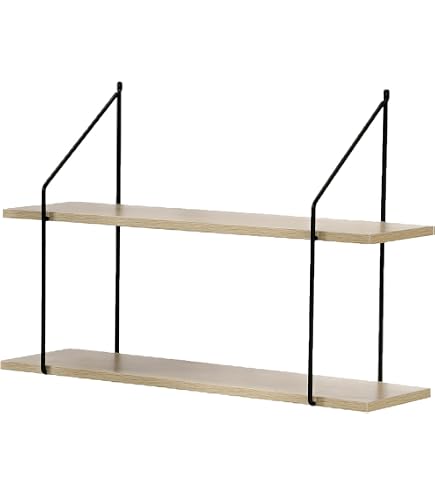 Scaffale Per Legna Da Parete - 2 Confezioni Da 4 Livelli - Organizer Per Stoccare Legname - 2