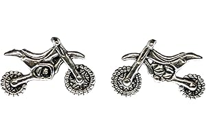 Miniblings Motocross Motorrad Ohrstecker Stecker Ohrringe Enduro Motorräder - Handmade Modeschmuck I Ohrringe Stecker Ohrschmuck
