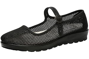 inupon Sommerschuhe Damen mesh Mary Jane Schuhe Leicht Bequem Atmungsaktiv Walkingschuhe Yoga Training Tanz Schuhe Outdoorschuhe