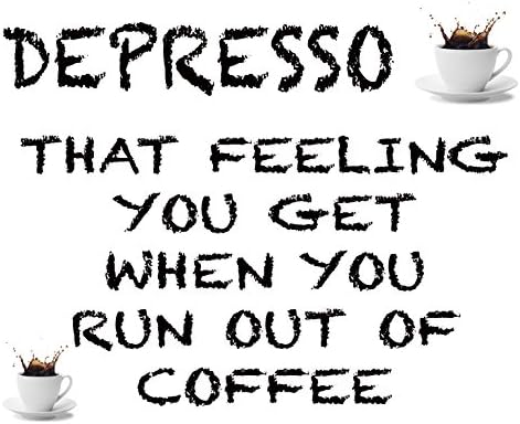 MOUSE MAT featuring "Depresso that feeling you get when you run out of coffee"