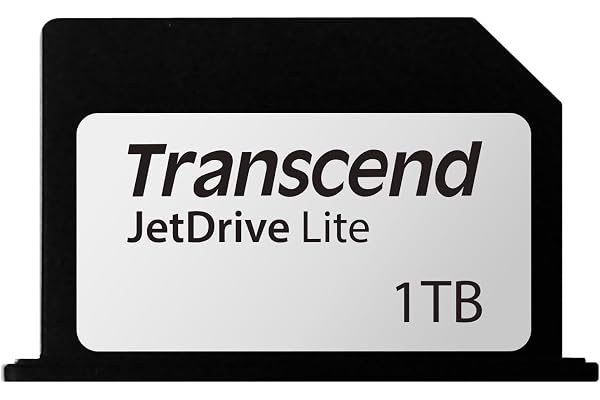 Transcend Carte d'extension JetDrive Lite 330 1TB pour MacBook Pro 2021 jusqu'à 95/75 MB/s - TS1TJDL330