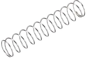 TA-VIGOR 5Pcs Compressed Spring, 15mm OD,1mm Wire Size, 70mm Free Length Dual Extended Durable Dual Hook Tension Spring for Furniture Screen Doors Repair Projects