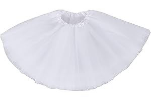 Ksnnrsng Femme Ballet Tutu Tulle Jupes 3 Couche Pettiskirt Mini Robe pour S'habiller Fête Les Costumes Danse