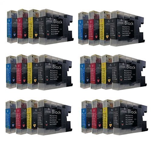 24 DRUCKERPATRONEN für Brother mit FREIER FARBAUSWAHL ersetzt LC-1220 LC-1240 LC-1280 DCP-J525W DCP-J725DW DCP-J925DW MFC-J430W MFC-J625DW MFC-J825DW MFC-J5910DW MFC-J6510DW MFC-J6710DW MFC-J6910DW