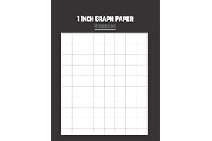 1 Inch Graph Paper Notebook: A4 Size With 8x10 Squares, 80 Boxes Per Page | 1 In Squares | Double-Sided Printing & Non-Perforated Notebook With Thick Solid Line| Large Square Grids