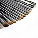 Luxury 21 PCS Professional Makeup Brush Tools Sets / Kits Natural Cosmetic Animal Hair Brushes with Pouch and Bag (21 pcs, Black)