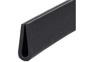 SHHMA Junta De Borde Goma Forma De U Protector Borde Se Puede Utilizar para Decorar El Marco, La Longitud Es De 5 Metros,8mm x 18mm(Thick 2.5mm)