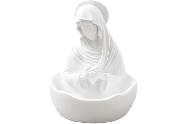 Virgin Mary Statue Keepsake Rosary, Catholic Women's Religious Gift, Blessed Mother Figurine Home Decoration, Spiritual Ornament For Prayer Space