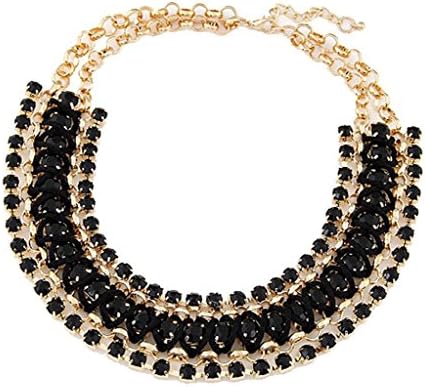 Display Promotion Handmade Big Gem Pendants Bubble Bib Choker Chunky Statement Necklace